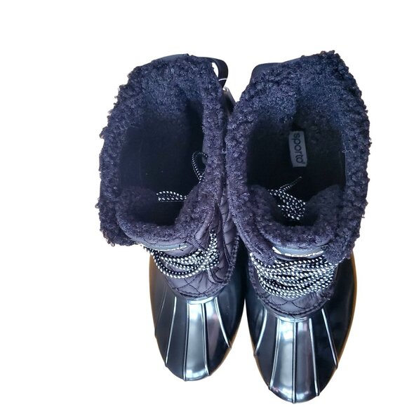 Sporto Womens 11 Andie Duck Boots Quilted Water Repellant Faux Fur Outdoor Shoes - Picture 7 of 12